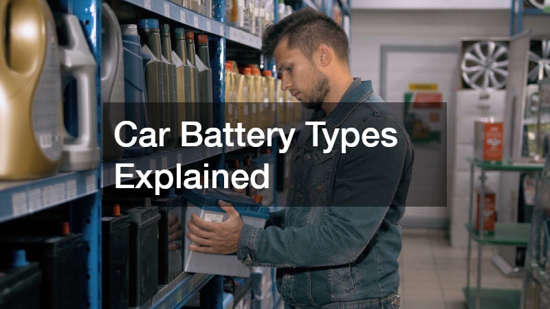 a man buying a car battery