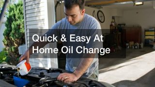 Quick and Easy At Home Oil Change