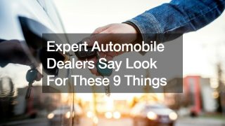 Expert Automobile Dealers Say Look For These 9 Things